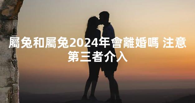 屬兔和屬兔2024年會離婚嗎 注意第三者介入